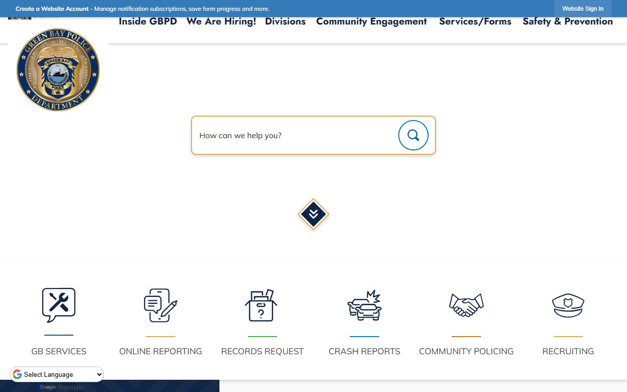 Green Bay Jail Roster police image