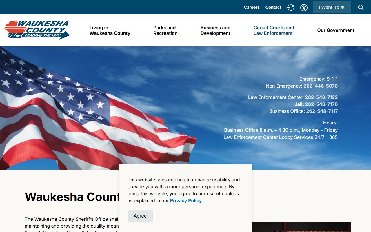 Waukesha County Jail Roster image from Waukesha County Sheriff